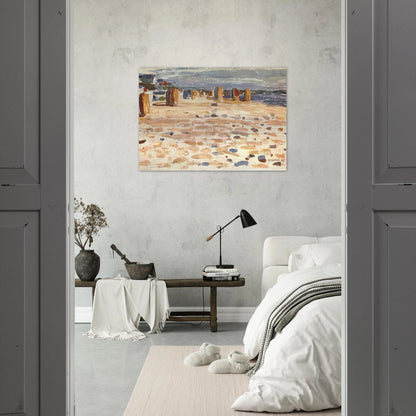 BEACH BASKETS IN HOLLAND 1904 - Wassily Kandinsky Brushed Aluminum Print - 70x100 cm / 28x40 inches | Wassily Kandinsky Aluminum Print | Wassily Kandinsky Prints