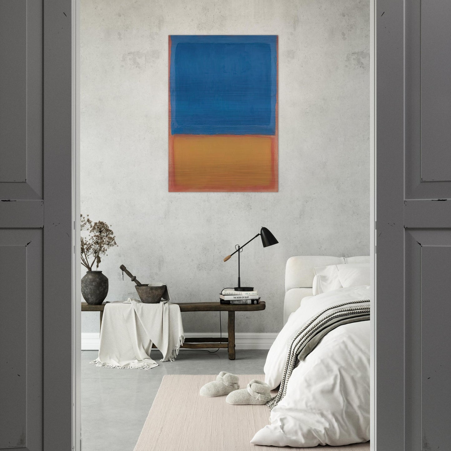 Untitled Red, Blue, Orange - 1955 - Mark Rothko Brushed Aluminum Print - 70x100 cm / 28x40 inches | Mark Rothko Aluminum Print | Mark Rothko Prints