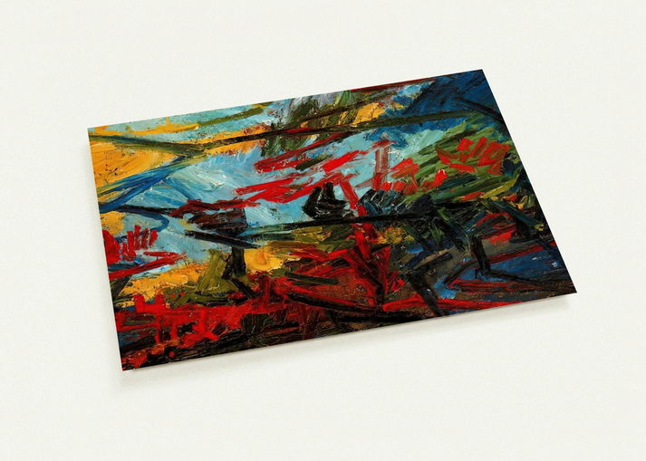 BACCHUS AND ARIADNE By Frank Auerbach Pack of 10 Post Cards | Frank Auerbach Post Cards | A6 (10.5 x 14.8 cm) - 4.1 x 5.8 inches