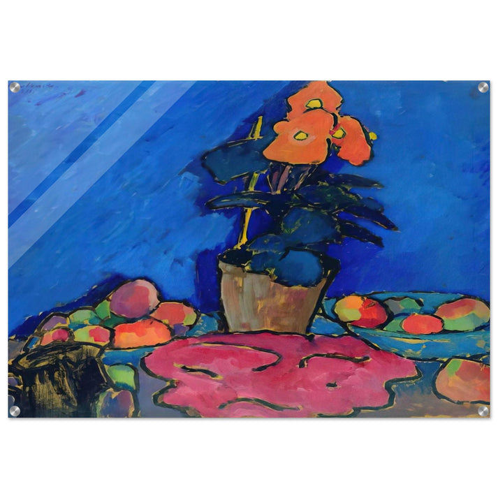 STILL LIFE WITH BEGONIA 1911 - Alexej von Jawlensky Acrylic Print - 70x100 cm / 28x40″ inches