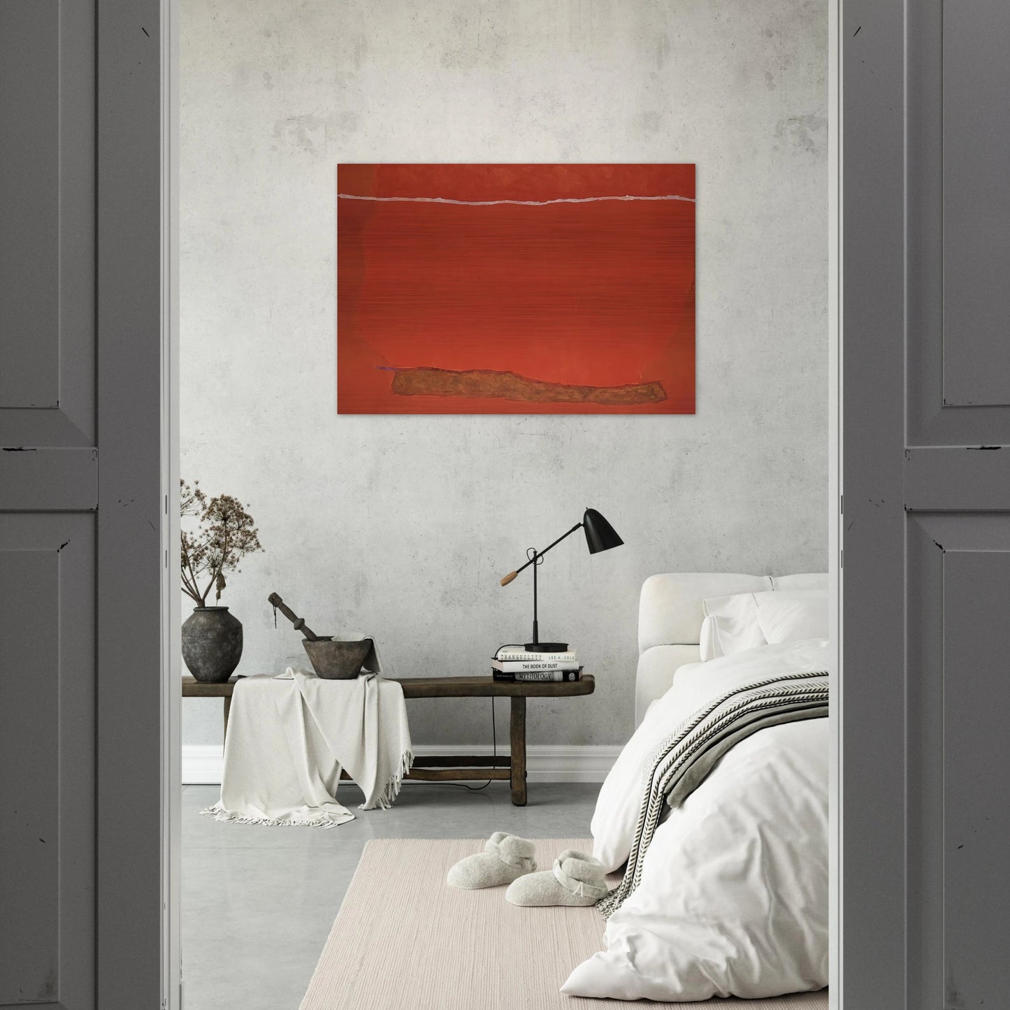 Infinity Field, Lefkada Series - Color Field Painting - Theodoros Stamos Brushed Aluminum Print - 70x100 cm / 28x40 inches | Theodoros Stamos Aluminum Print | Theodoros Stamos Prints