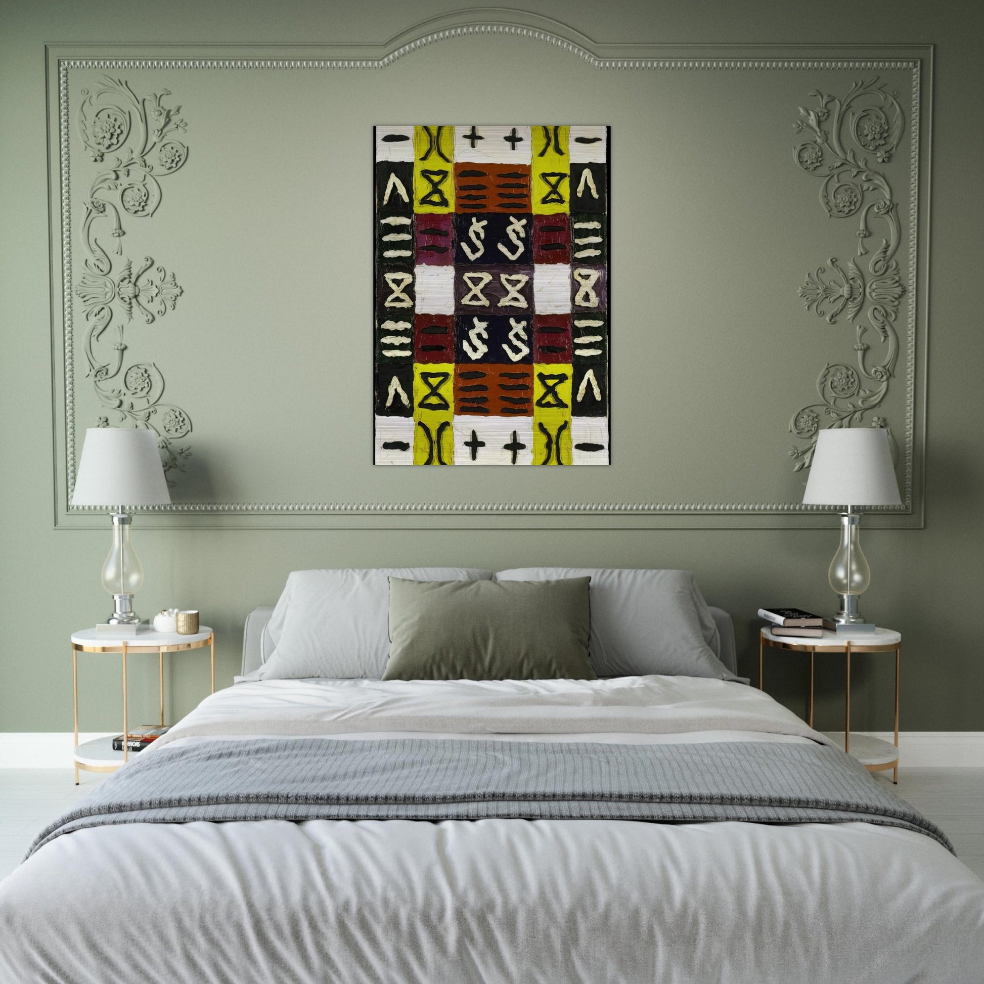 A Perfect Equal Area I - 1960 - Alfred Jensen Brushed Aluminum Print - 70x100 cm / 28x40 inches | Alfred Jensen Aluminum Print | Alfred Jensen Prints