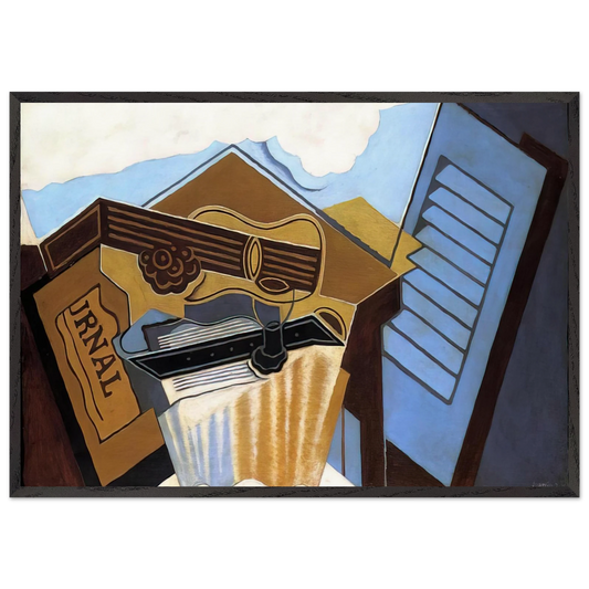 THE CLOUD 1921 - Juan Gris Framed Art Print – Black Wooden Frame - Default Title - -Framed Art Print