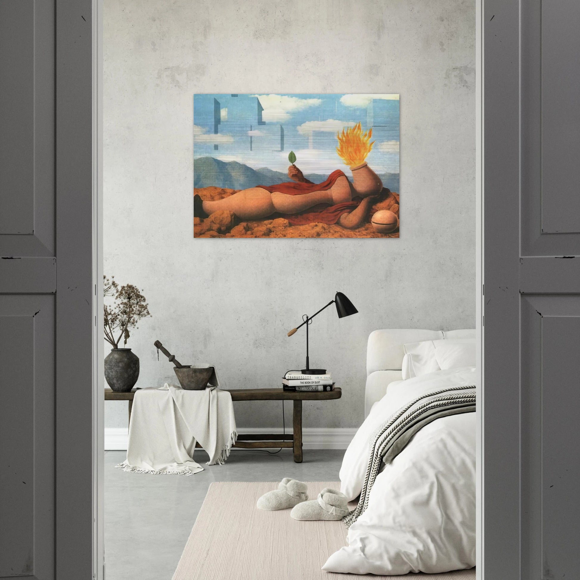 ELEMENTARY COSMOGONY 1949 - Rene Magritte Brushed Aluminum Print - 70x100 cm / 28x40 inches | Rene Magritte Aluminum Print | Rene Magritte Prints