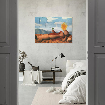 ELEMENTARY COSMOGONY 1949 - Rene Magritte Brushed Aluminum Print - 70x100 cm / 28x40 inches | Rene Magritte Aluminum Print | Rene Magritte Prints