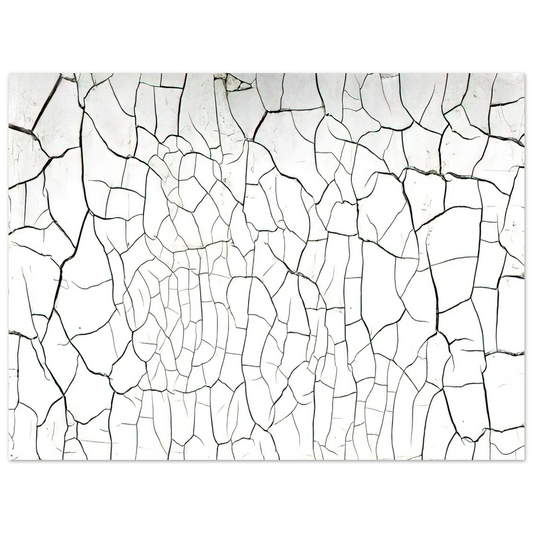 Alberto Burri - White Cretto - 1975 Fine Art Poster - Default Title