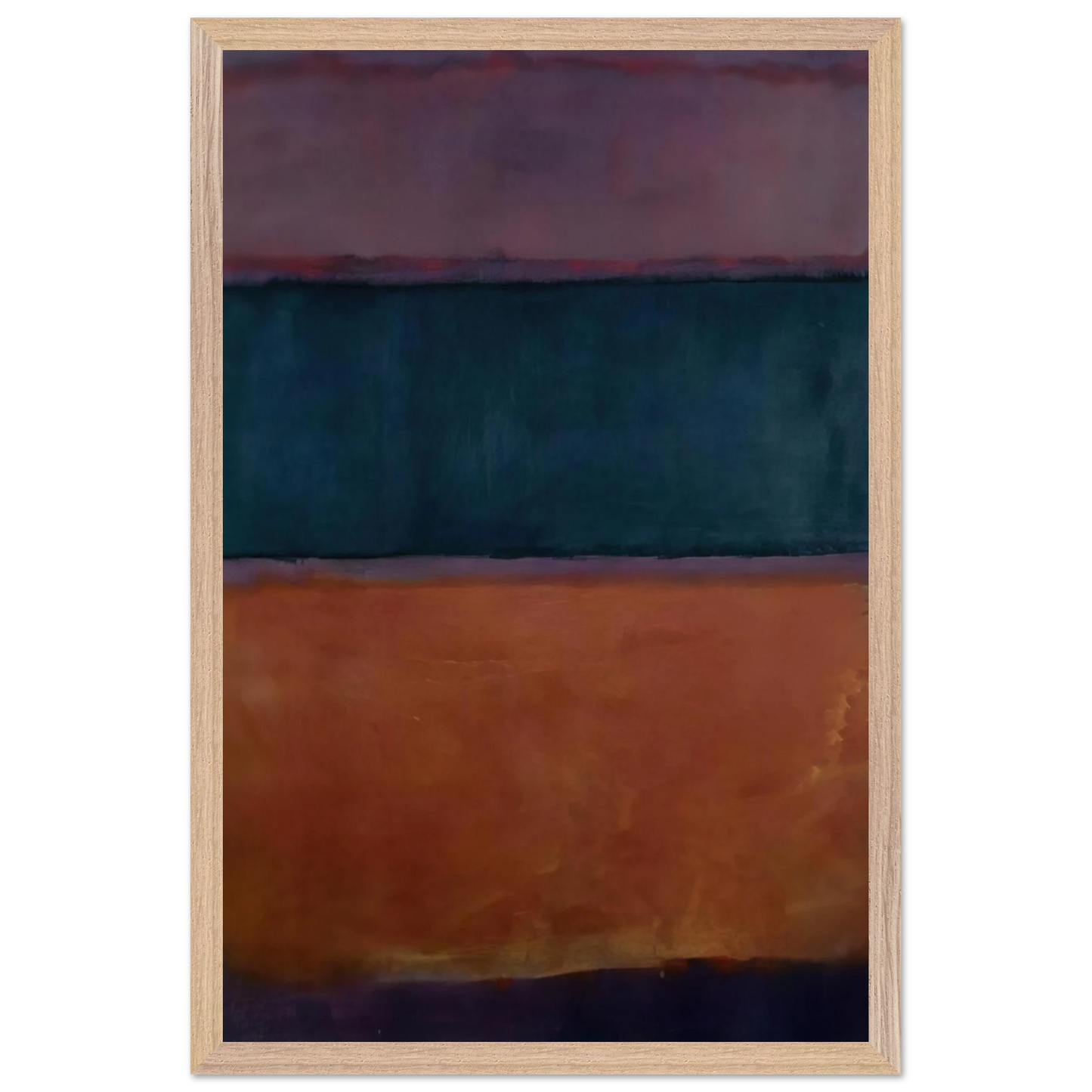 Helen Frankenthaler - Untitled - 1963 Wall art - 40x50 cm / 16x20 inches - Premium Wooden Framed Poster With Fine Art Paper - Wood frame