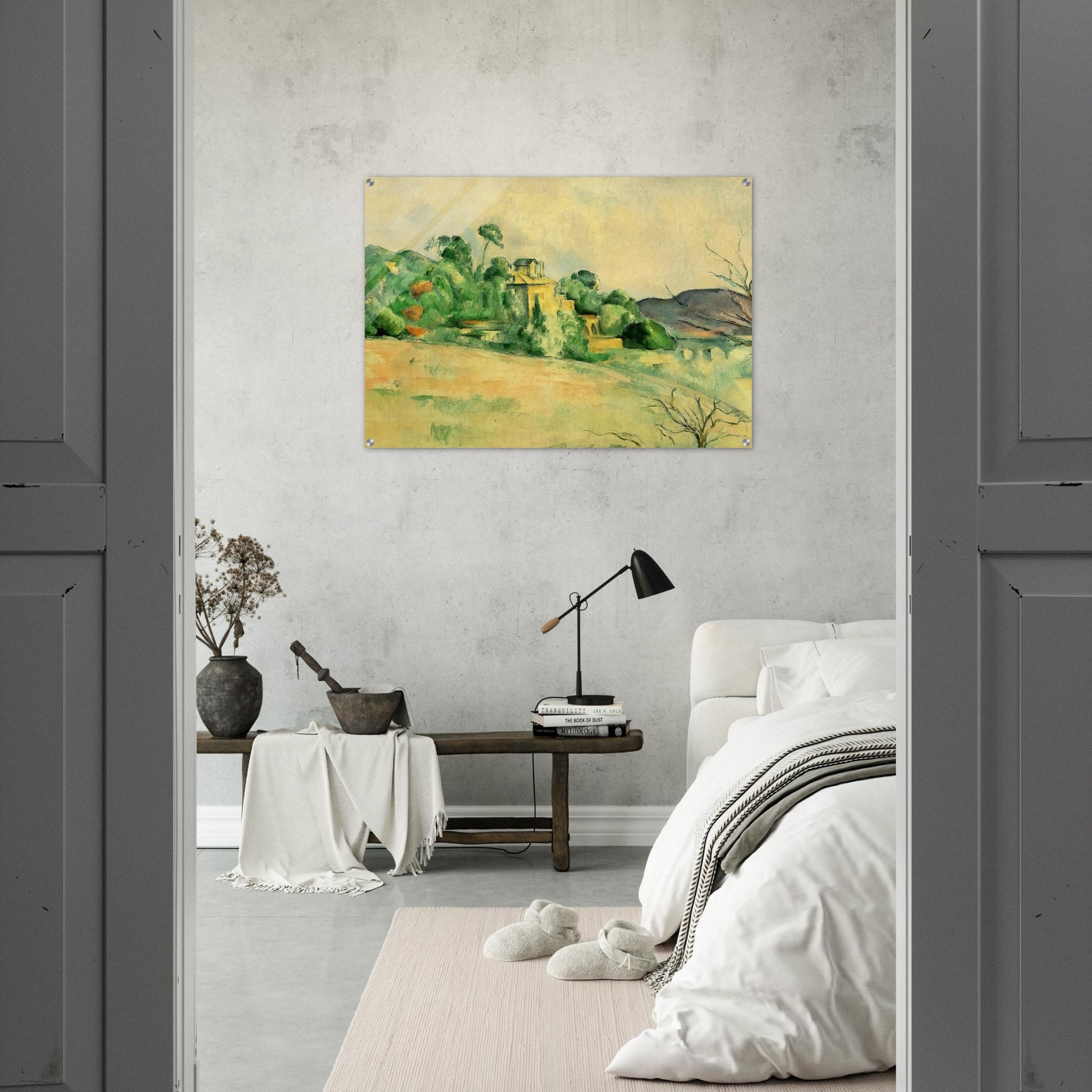 Landscape at Midday - Paul Cézanne Acrylic Print - 70x100 cm / 28x40″ inches | Paul Cézanne Wall Art | Paul Cézanne Prints