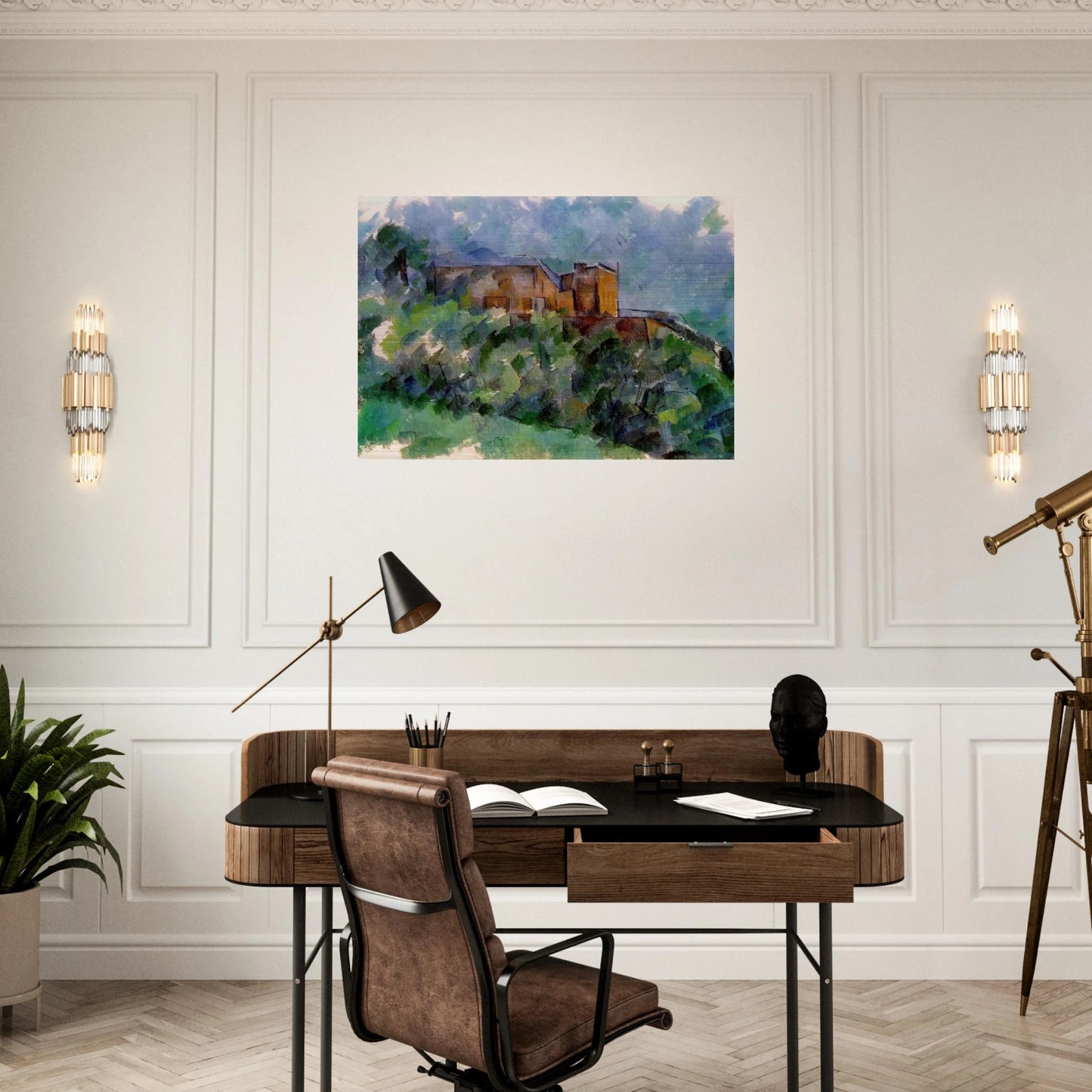 Chateau Noir - Paul Cézanne Brushed Aluminum Print - 70x100 cm / 28x40 inches | Paul Cézanne Aluminum Print | Paul Cézanne Prints