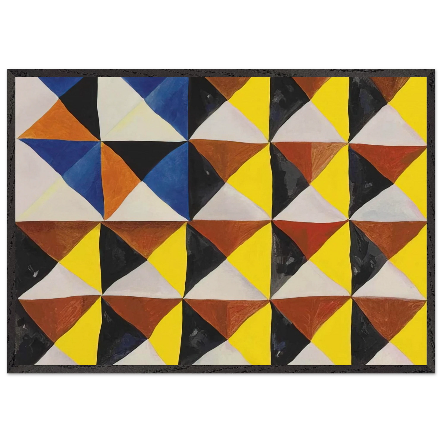 Harlequinade Harlequin with Columbine - 1990 - Mark Lancaster Framed Art Print – Black Wooden Frame - Default Title - -Framed Art Print