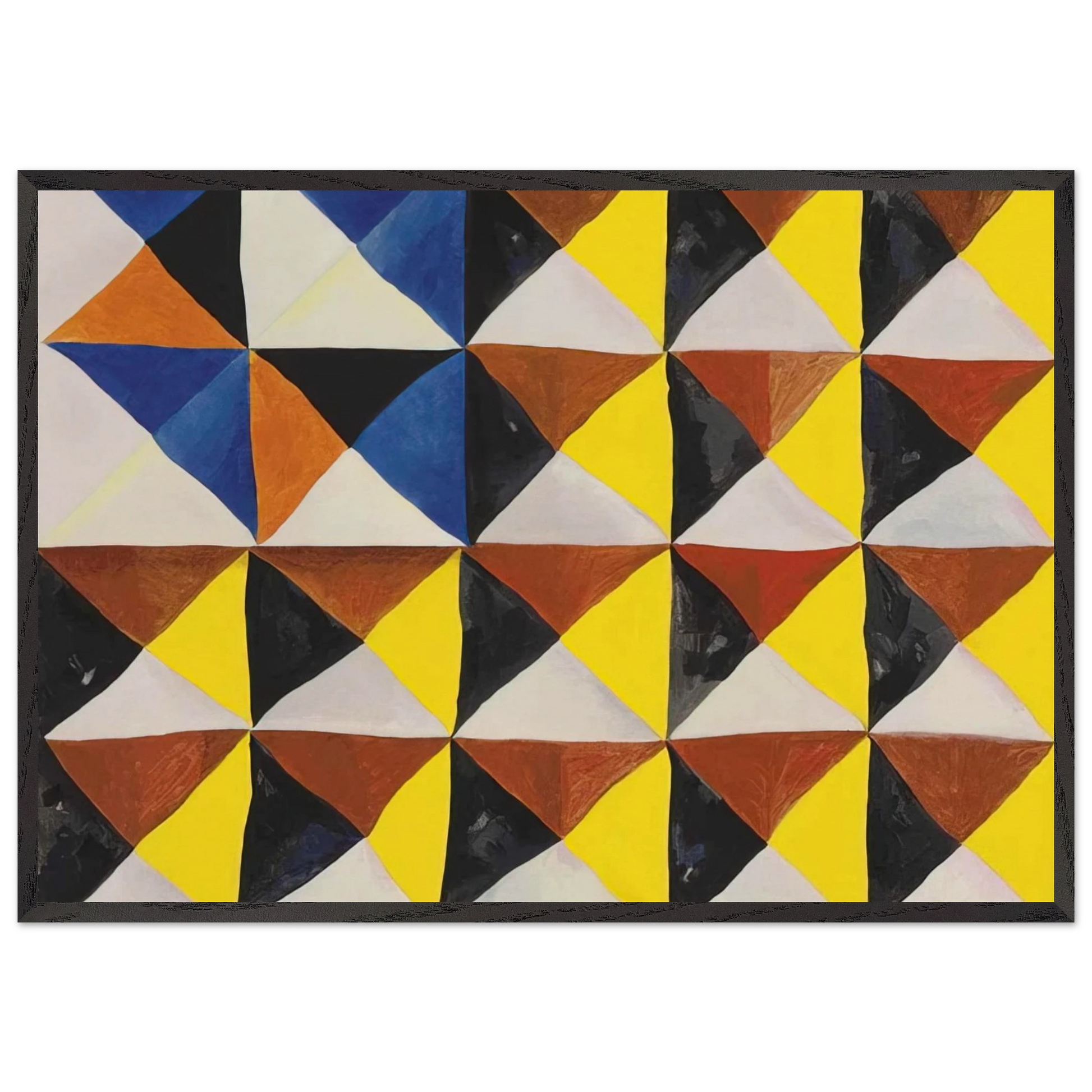 Harlequinade Harlequin with Columbine - 1990 - Mark Lancaster Framed Art Print – Black Wooden Frame - Default Title - -Framed Art Print