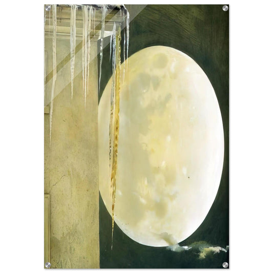 MOON MADNESS - Andrew Wyeth Acrylic Print - 70x100 cm / 28x40″ inches