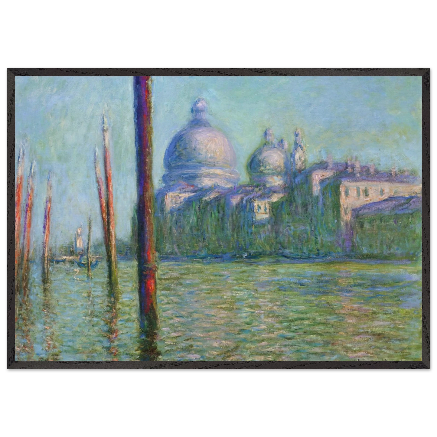 The Grand Canal 03 - claude monet Framed Art Print – Black Wooden Frame - Default Title - -Framed Art Print