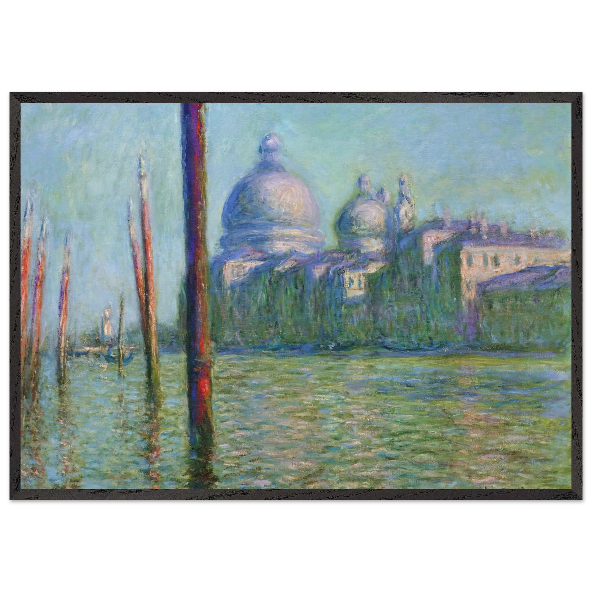 The Grand Canal 03 - claude monet Framed Art Print – Black Wooden Frame - Default Title - -Framed Art Print