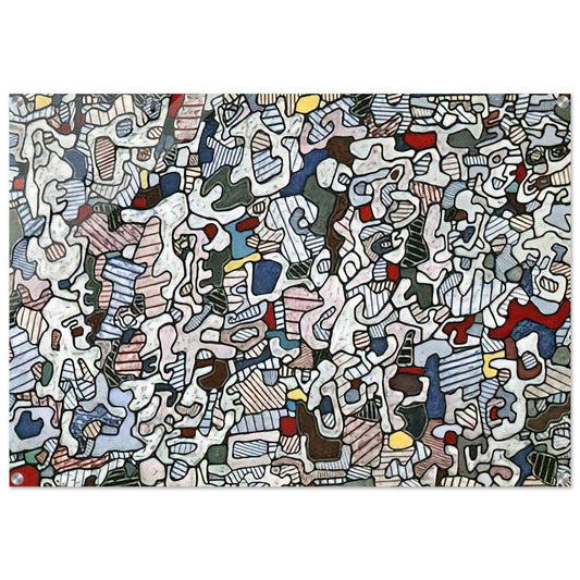 L HOURLOUPE 1966 - Jean Dubuffet Acrylic Print - 70x100 cm / 28x40″ inches