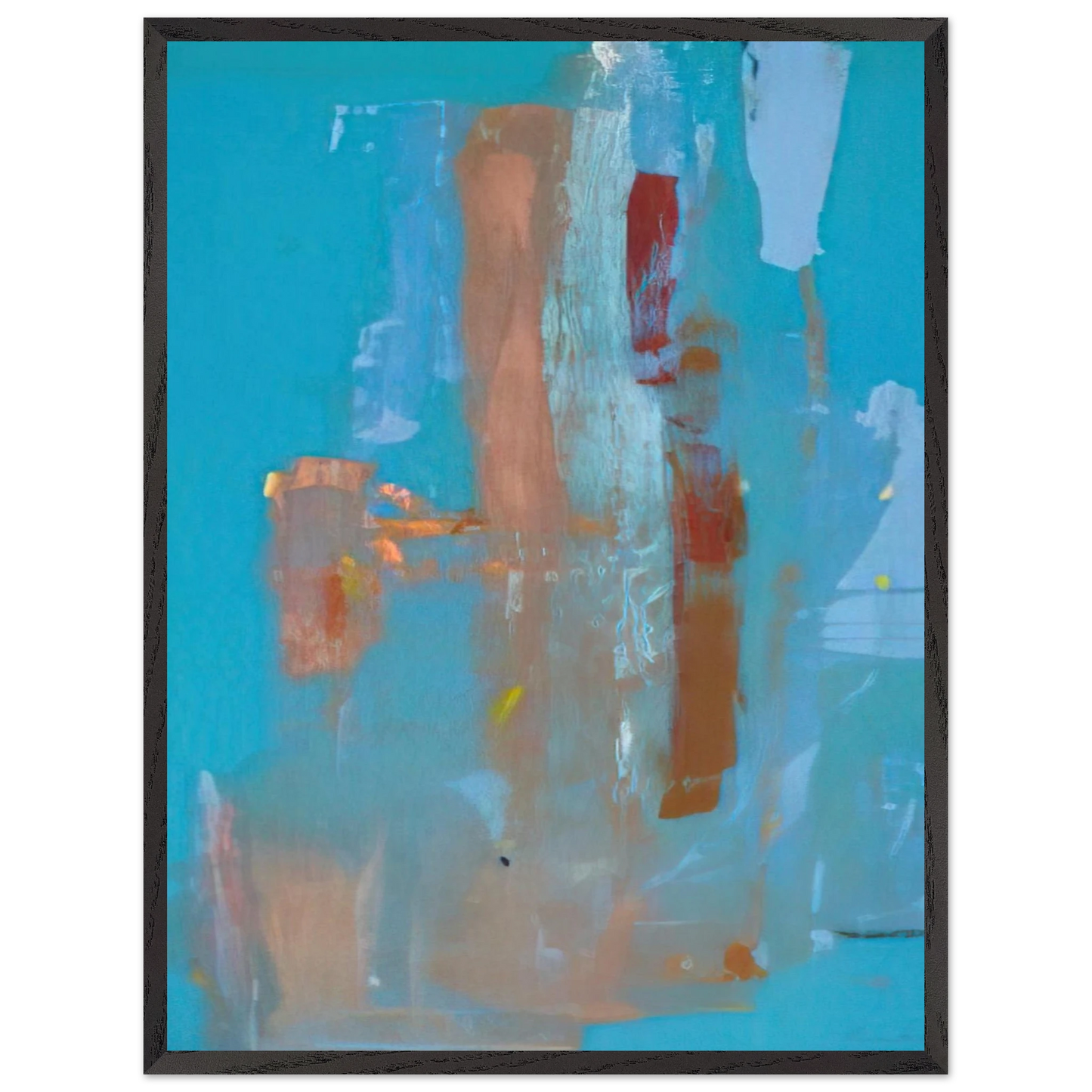Helen Frankenthaler - In on Blue - 1976 Wall art - 40x40 cm / 16x16 inches - Fine Art Poster - -