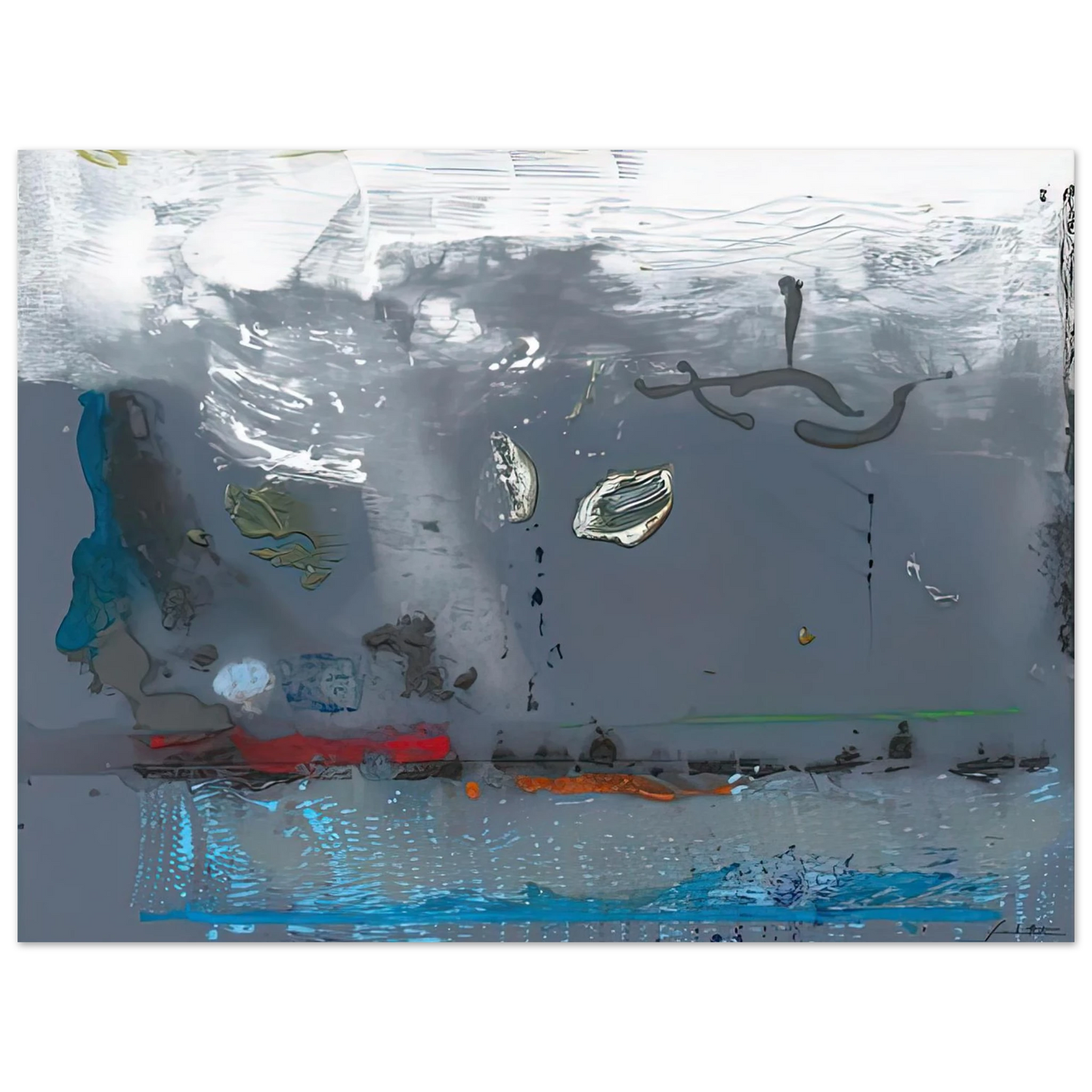Helen Frankenthaler - Vespers, 1992- Wall Art - 21x29.7 cm / 8x12" - Premium Wooden Framed Poster With Fine Art Paper - White frame