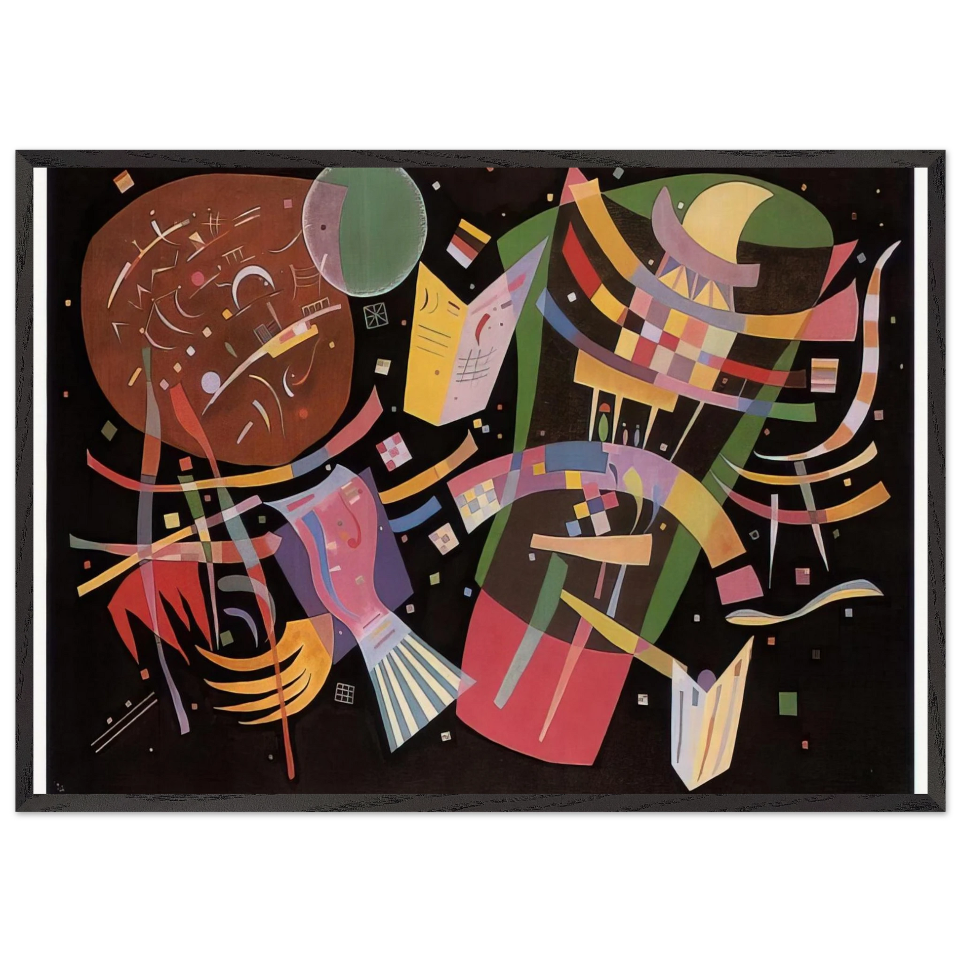 COMPOSITION X 1939 - Wassily Kandinsky Framed Art Print – Black Wooden Frame - Default Title - -Framed Art Print