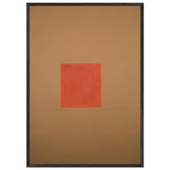 Delphic Sun-Box 2 - 1968 - Theodoros Stamos 70x100 cm / 28x40 inches Framed Art Print – Black Wooden Frame