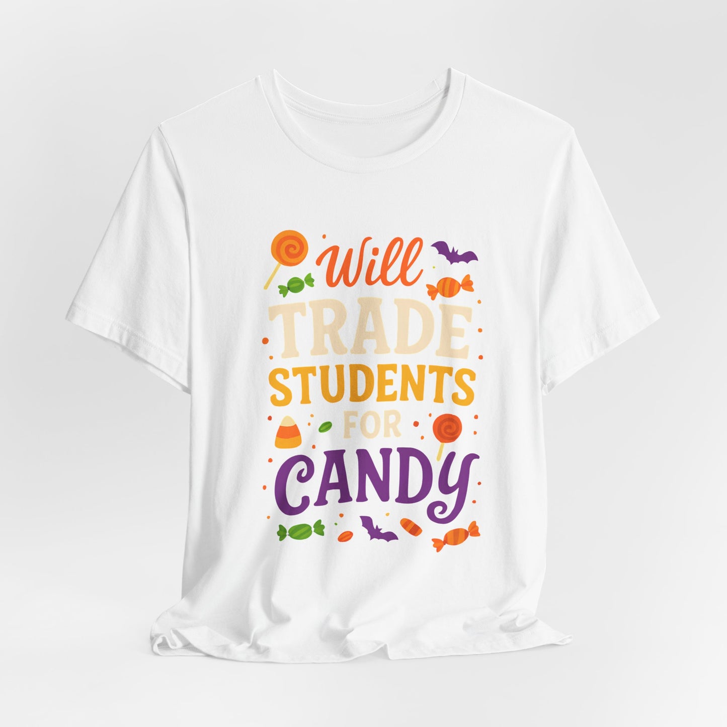 "Scambio Studenti Per Caramelle Insegnante Costume Halloween Carino Maglietta"