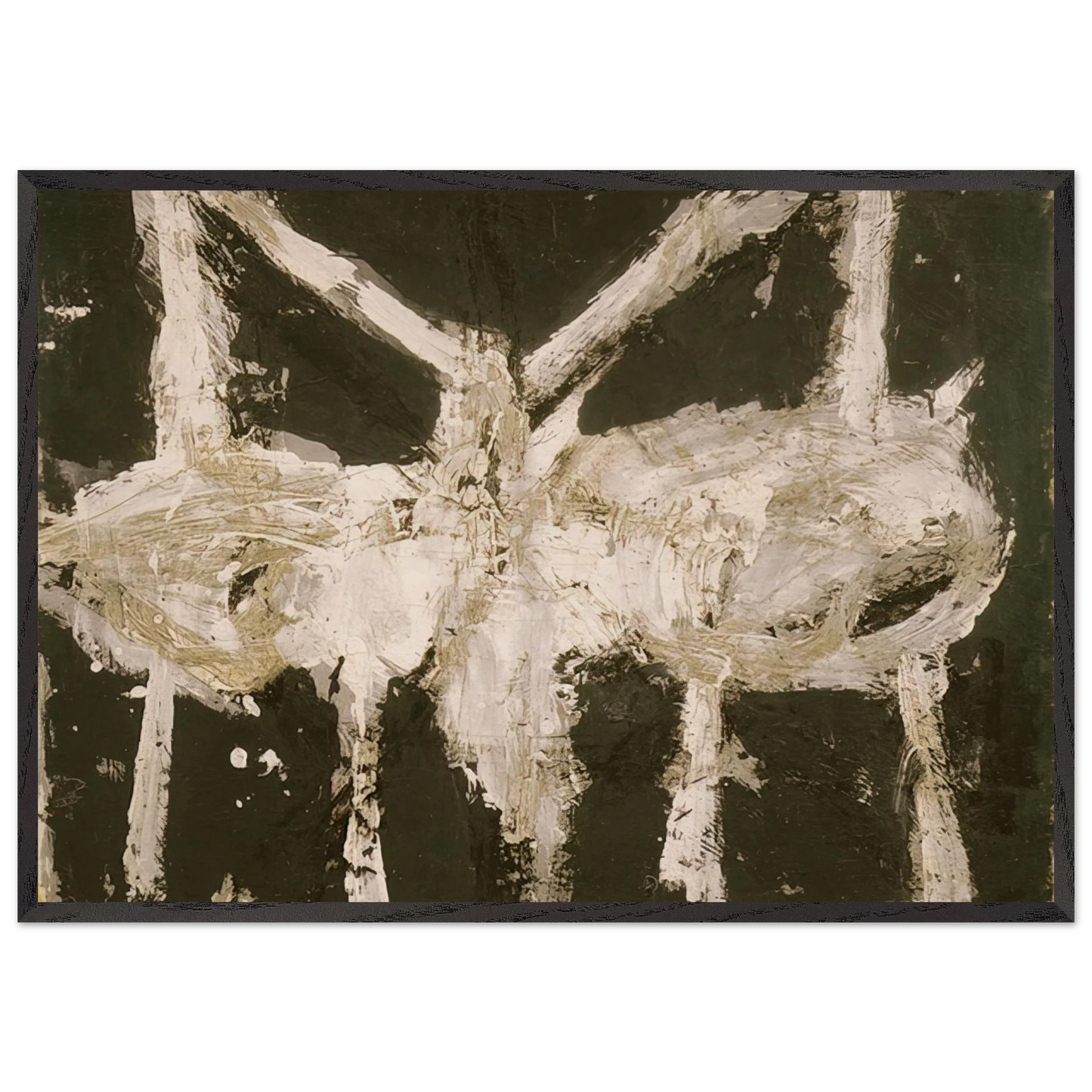 Min-Oe - Cy Twombly Framed Art Print – Black Wooden Frame - Default Title - -Framed Art Print