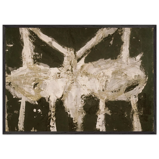 Min-Oe - Cy Twombly Framed Art Print – Black Wooden Frame - Default Title - -Framed Art Print