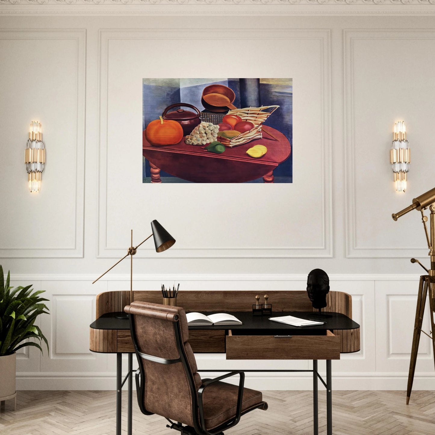 STILL LIFE - Moise Kisling Brushed Aluminum Print - 70x100 cm / 28x40 inches | Moise Kisling Aluminum Print | Moise Kisling Prints
