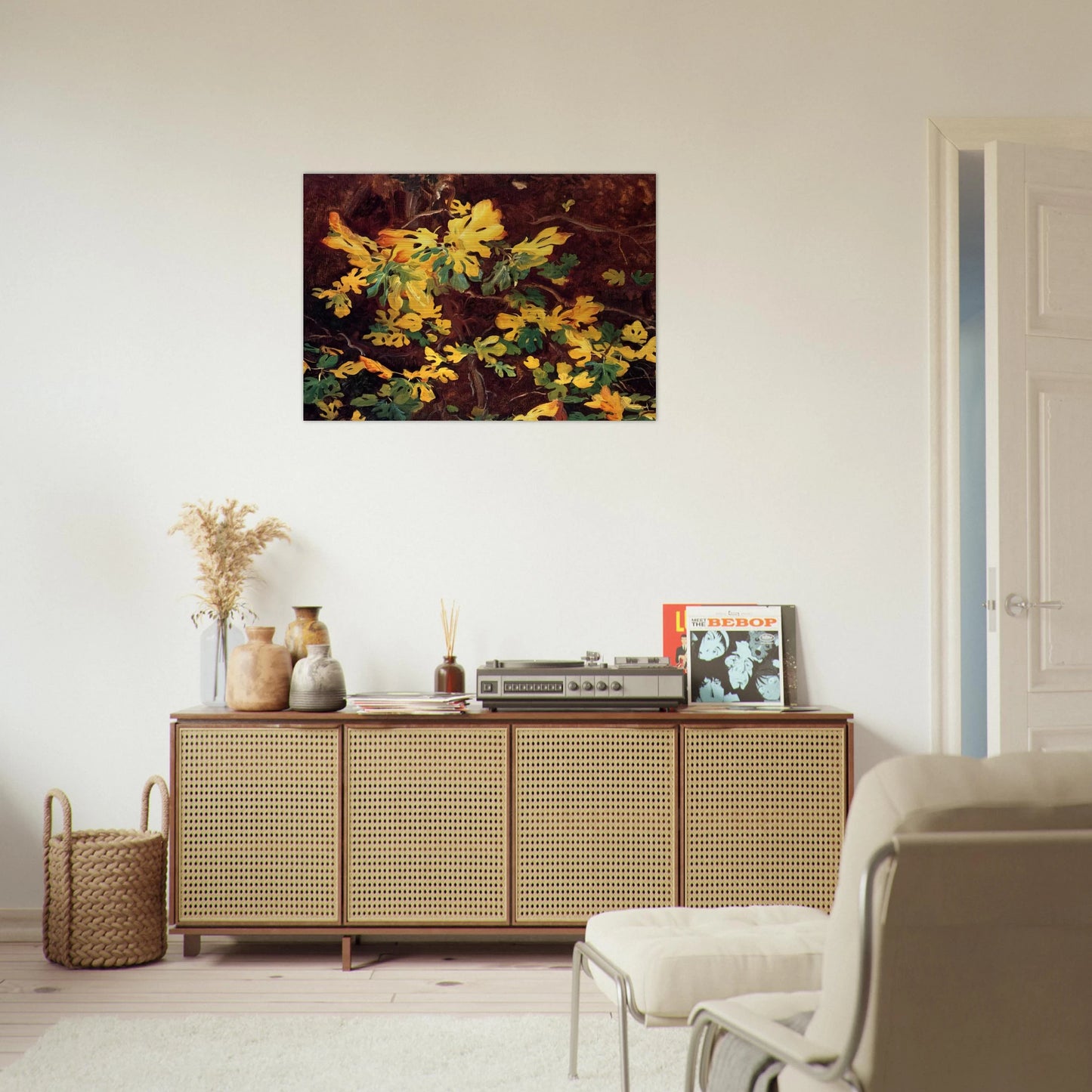 Study of a Fig Tree - John Singer Sargent Brushed Aluminum Print - 70x100 cm / 28x40 inches | John Singer Sargent Aluminum Print | John Singer Sargent Prints