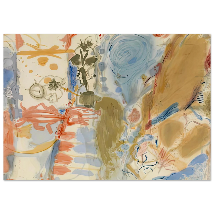 Helen Frankenthaler - Western Dream, 1957- Wall Art - 30x40 cm / 12x16 inches - Premium Wooden Framed Poster With Fine Art Paper-canvas - White frame