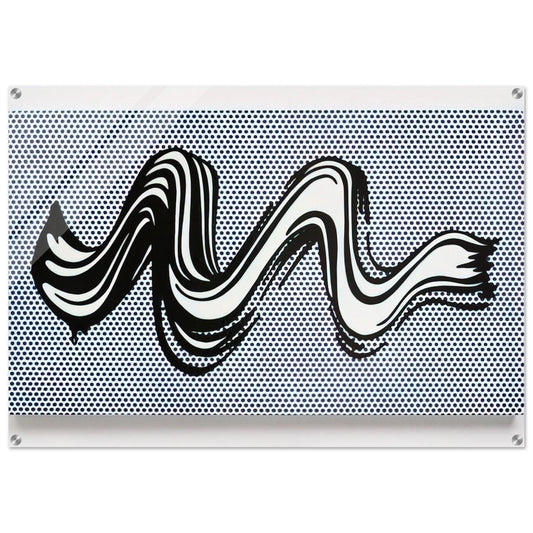BRUSHSTROKE 1965 - Roy Lichtenstein Acrylic Print - 70x100 cm / 28x40″ inches | Roy Lichtenstein Wall Art | Roy Lichtenstein Prints