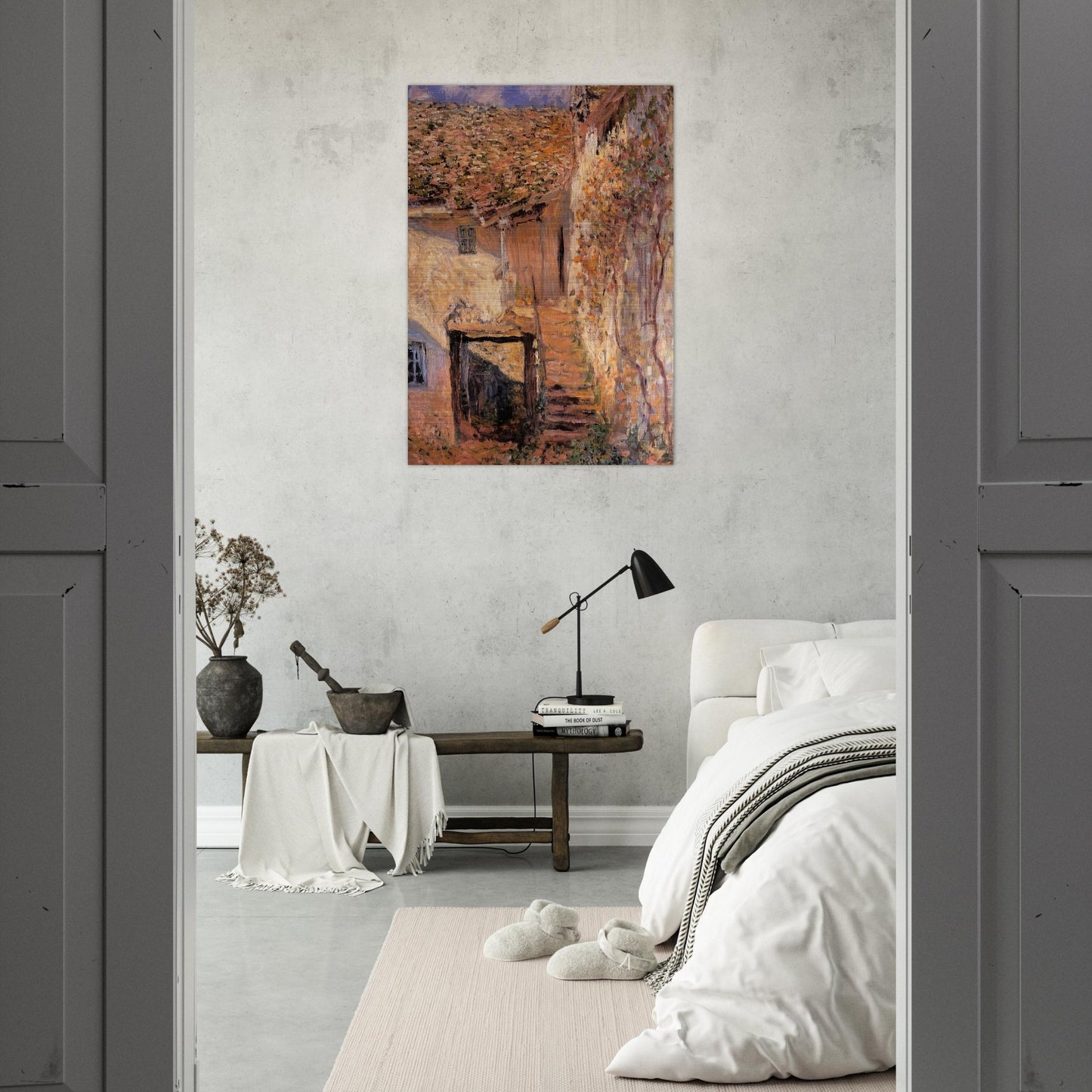 The Steps - claude monet Brushed Aluminum Print - 70x100 cm / 28x40 inches | claude monet Aluminum Print | claude monet Prints