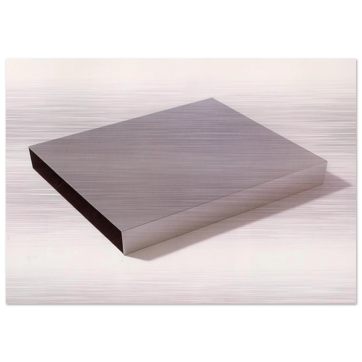 Untitled Multiple - 1971 - Donald Judd Brushed Aluminum Print - 70x100 cm / 28x40 inches | Donald Judd Aluminum Print | Donald Judd Prints