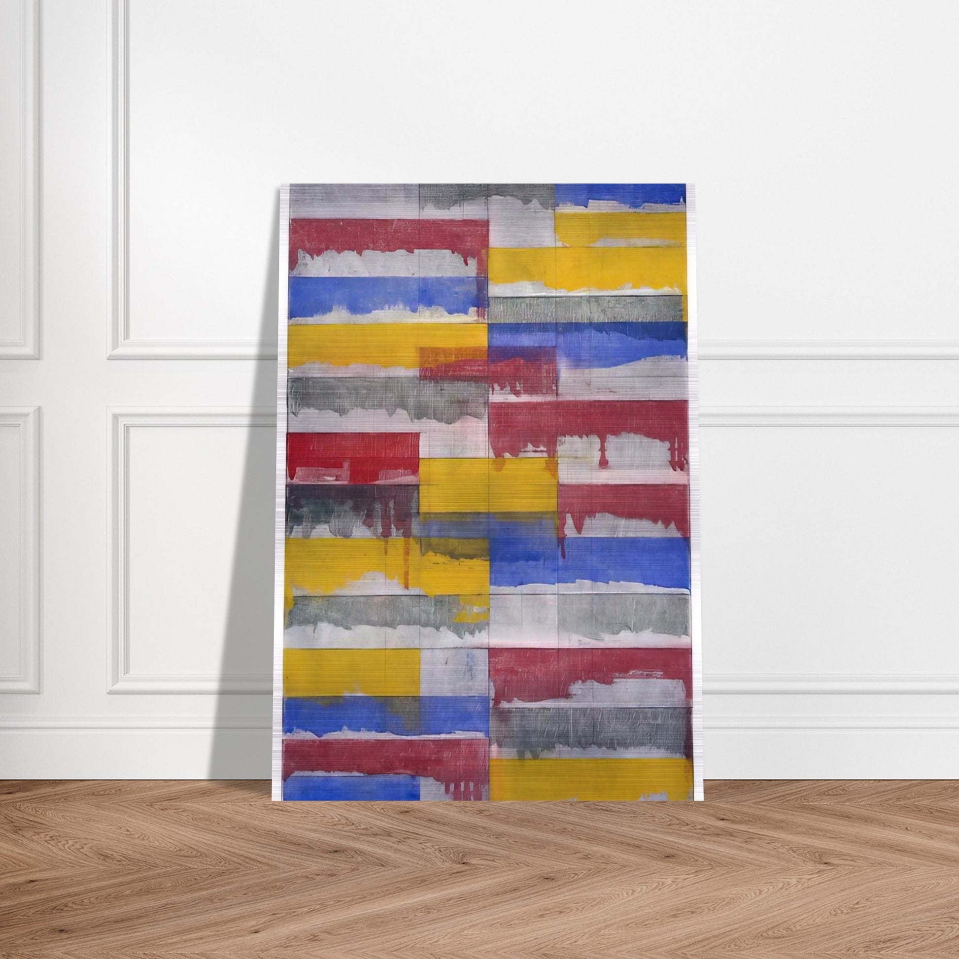 Window Study #3 - 1985 - Brice Marden Brushed Aluminum Print - 70x100 cm / 28x40 inches | Brice Marden Aluminum Print | Brice Marden Prints