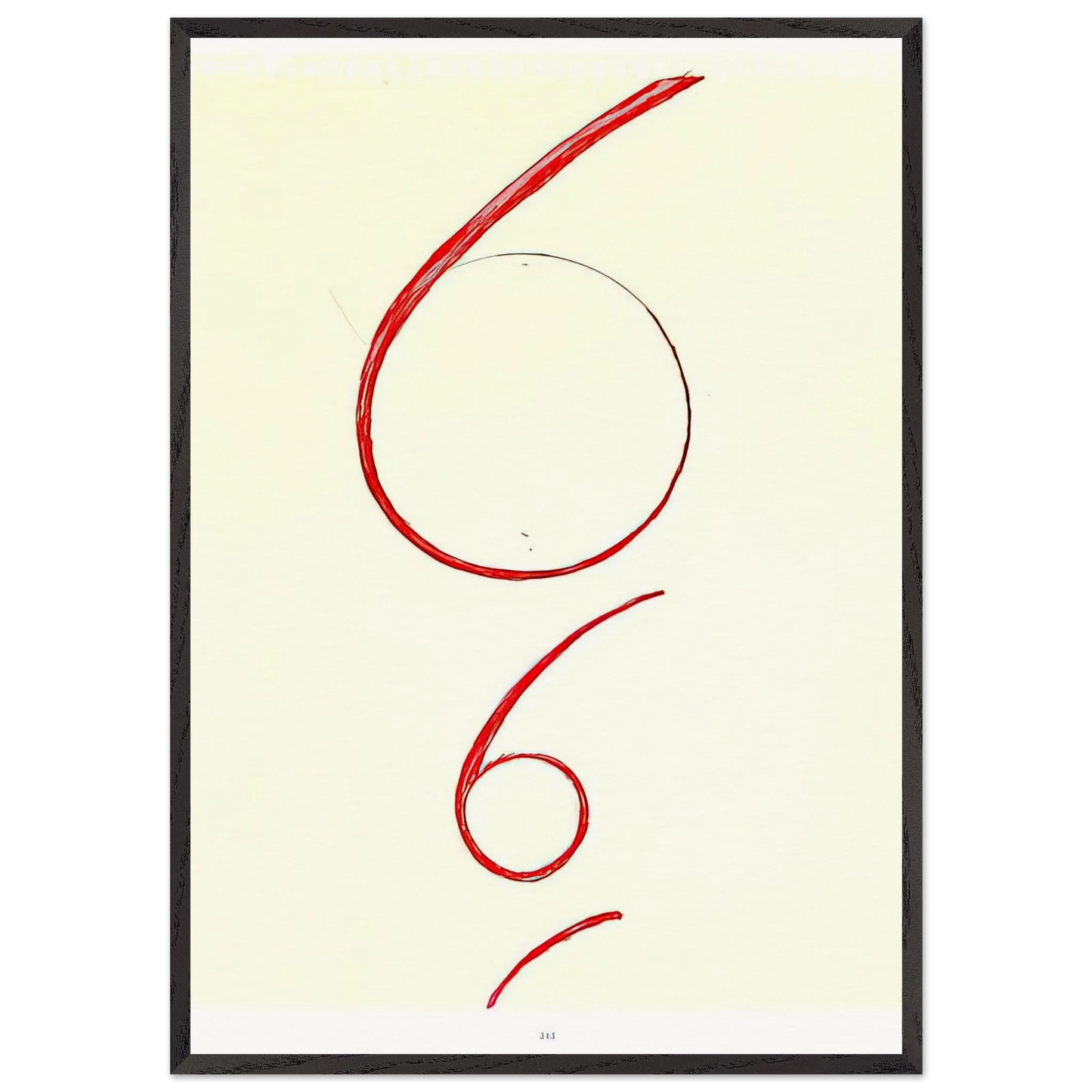 UNTITLED 1995 N1 - Louise Bourgeois Framed Art Print – Black Wooden Frame - Default Title - -Framed Art Print