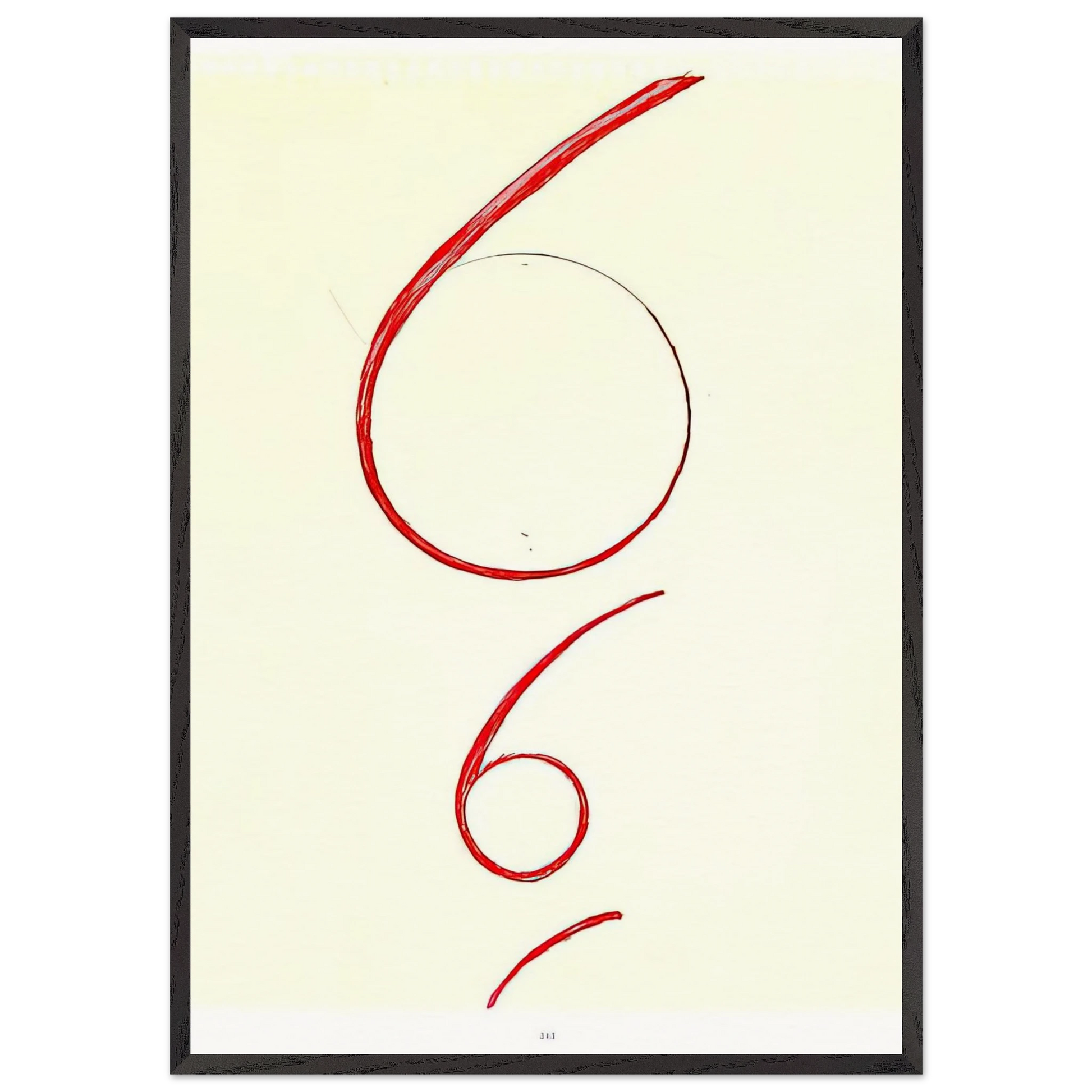 UNTITLED 1995 N1 - Louise Bourgeois Framed Art Print – Black Wooden Frame - Default Title - -Framed Art Print