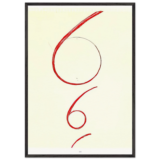 UNTITLED 1995 N1 - Louise Bourgeois Framed Art Print – Black Wooden Frame - Default Title - -Framed Art Print