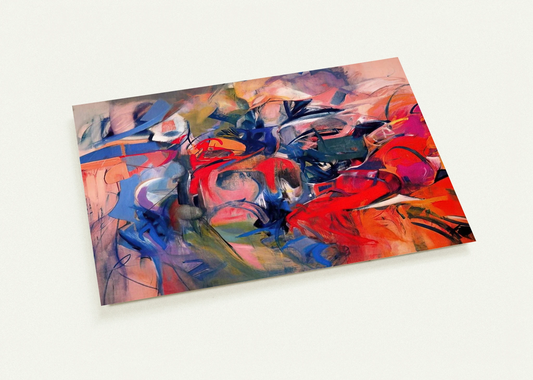 Fanfare - 1968 By Miriam Schapiro Pack of 10 Post Cards | Miriam Schapiro Post Cards | A6 (10.5 x 14.8 cm) - 4.1 x 5.8 inches