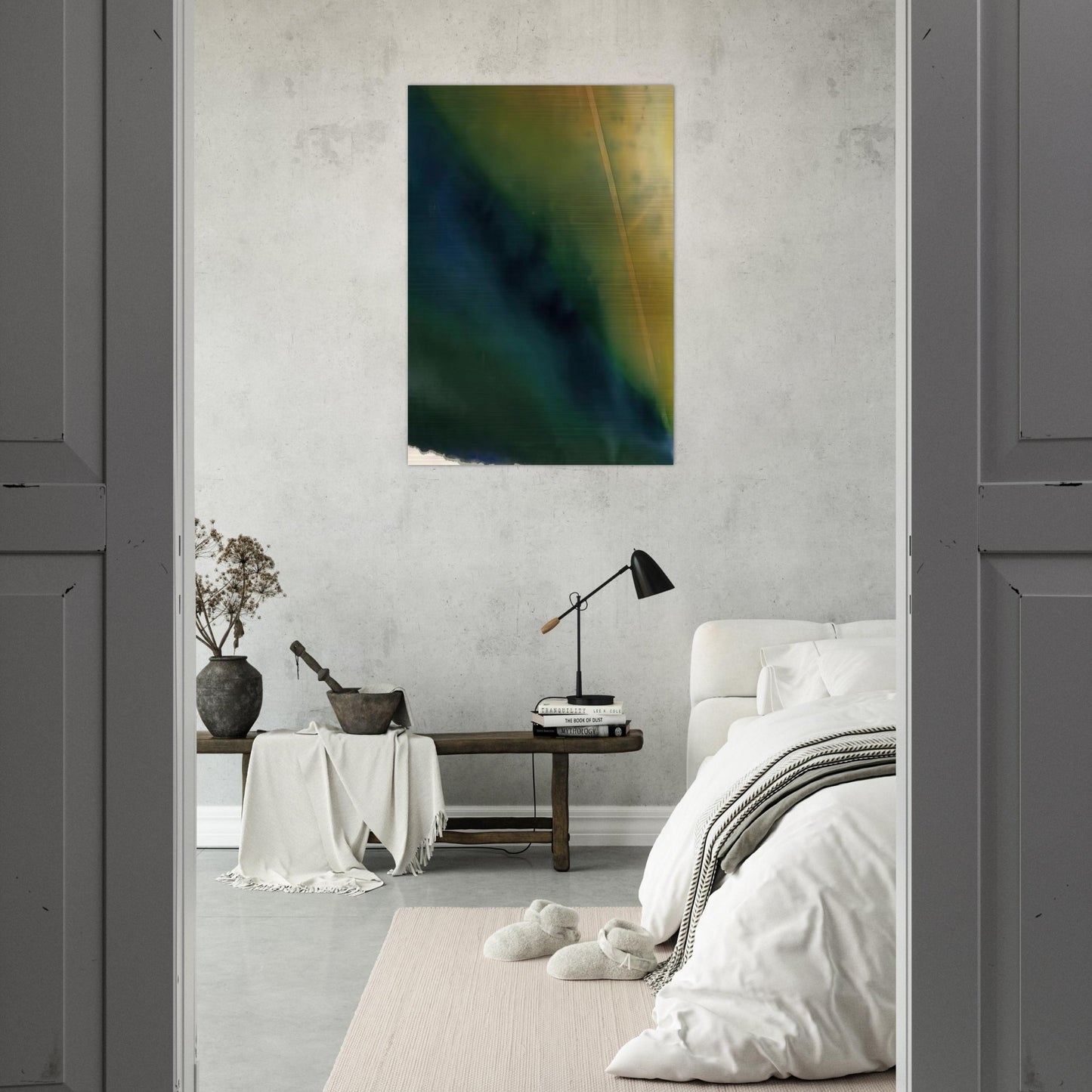 Light Fan - Sam Gilliam Brushed Aluminum Print - 70x100 cm / 28x40 inches | Sam Gilliam Aluminum Print | Sam Gilliam Prints