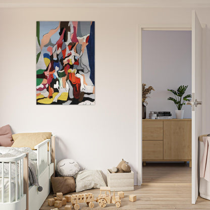 Composition - Abstract Expressionism - Robert Goodnough Brushed Aluminum Print - 70x100 cm / 28x40 inches | Robert Goodnough Aluminum Print | Robert Goodnough Prints