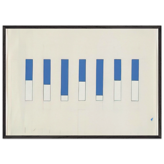 Awnings Avenue Matignon - Ellsworth Kelly Framed Art Print – Black Wooden Frame - Default Title - -Framed Art Print