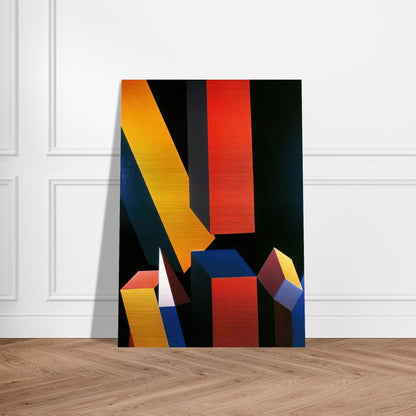 Byzantium - Hard Edge Painting - Miriam Schapiro Brushed Aluminum Print - 70x100 cm / 28x40 inches | Miriam Schapiro Aluminum Print | Miriam Schapiro Prints