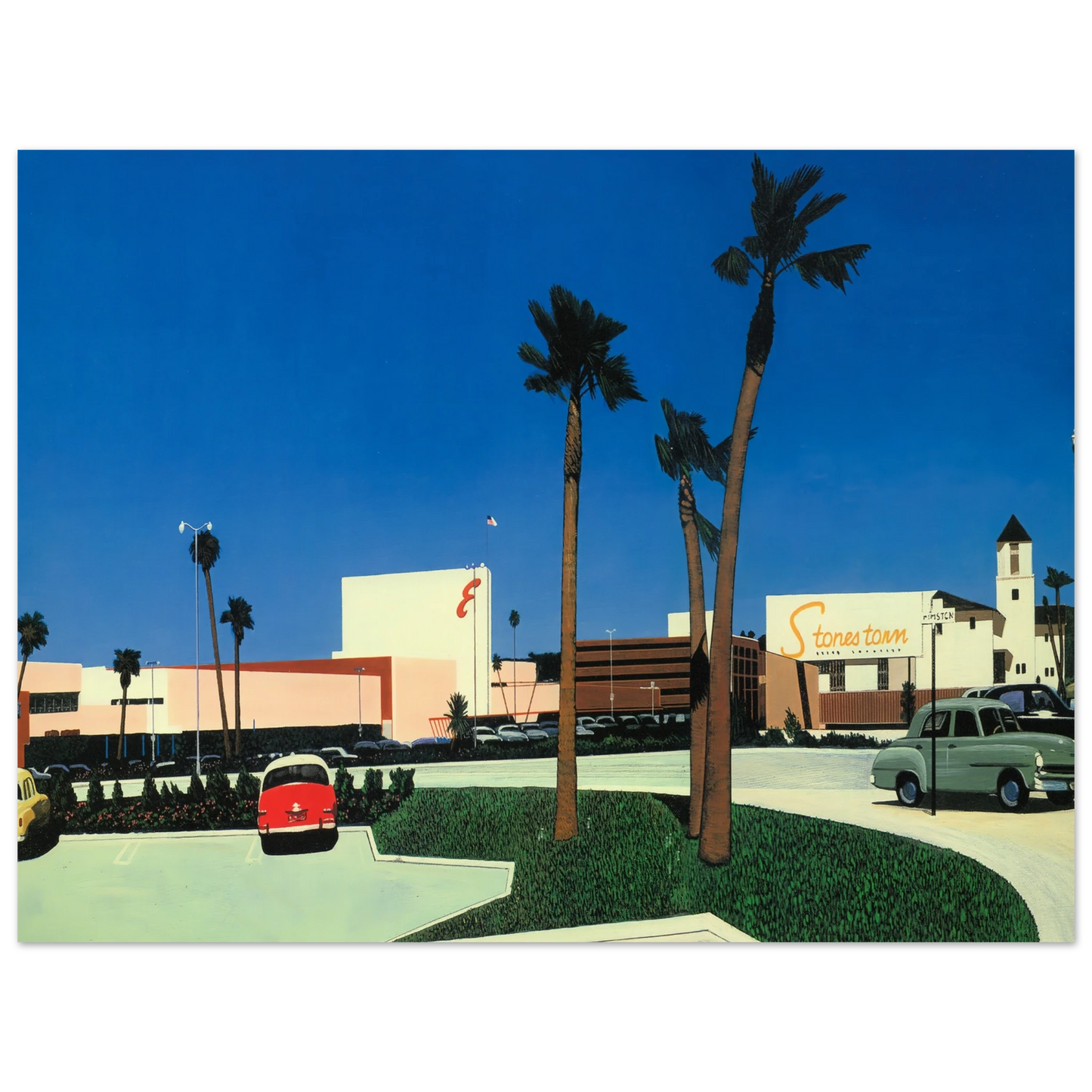 Hiroshi Nagai - In the beginning Stonestown Wall Art - 30x40 cm / 12x16 inches - Premium Wooden Framed Poster With Fine Art Paper - Wood frame
