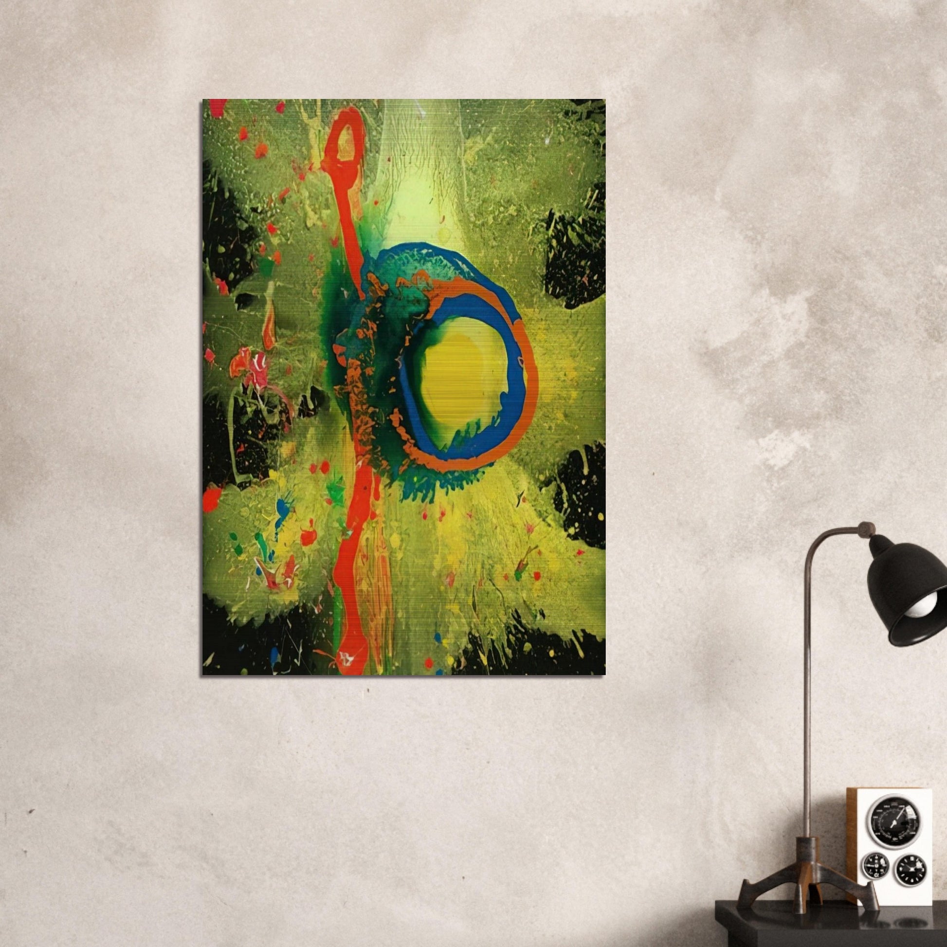 Survivor Man 17.08.08 - 2008 - John Hoyland Brushed Aluminum Print - 70x100 cm / 28x40 inches | John Hoyland Aluminum Print | John Hoyland Prints