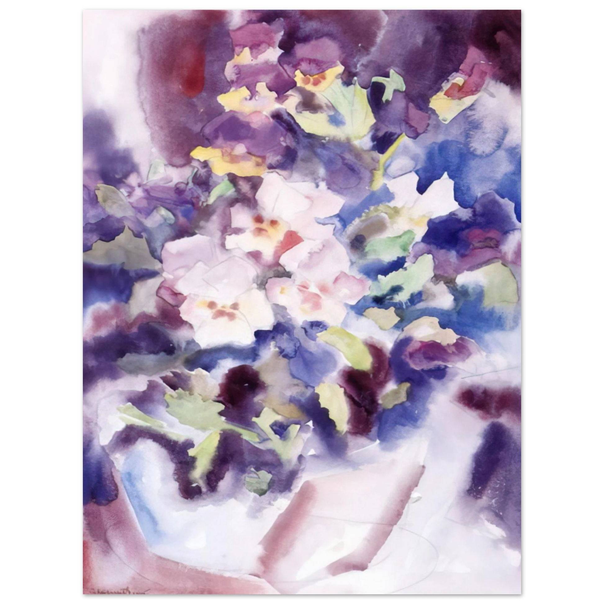 Charles Demuth - Pansies - 1915 Fine Art Poster - Default Title