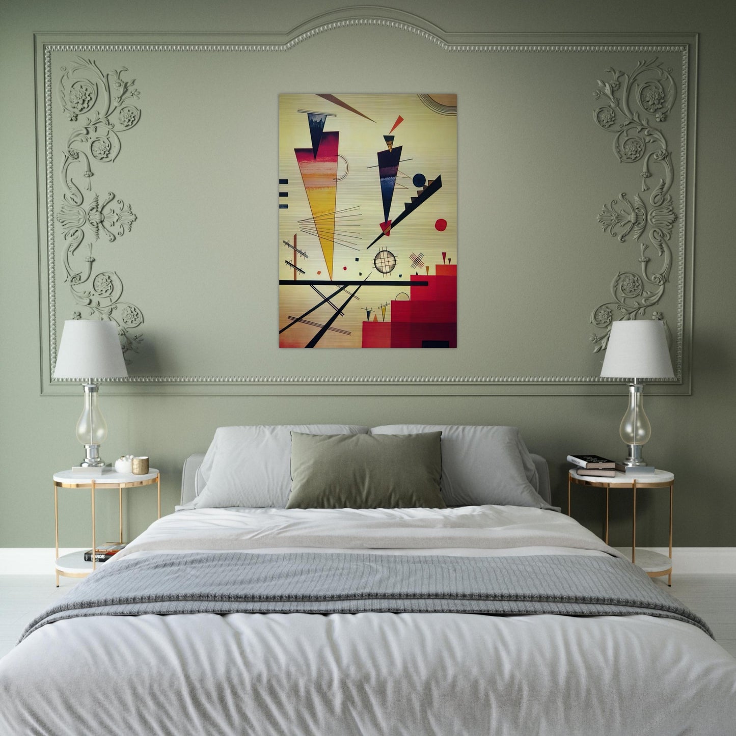 MERRY STRUCTURE 1926 - Wassily Kandinsky Brushed Aluminum Print - 70x100 cm / 28x40 inches | Wassily Kandinsky Aluminum Print | Wassily Kandinsky Prints