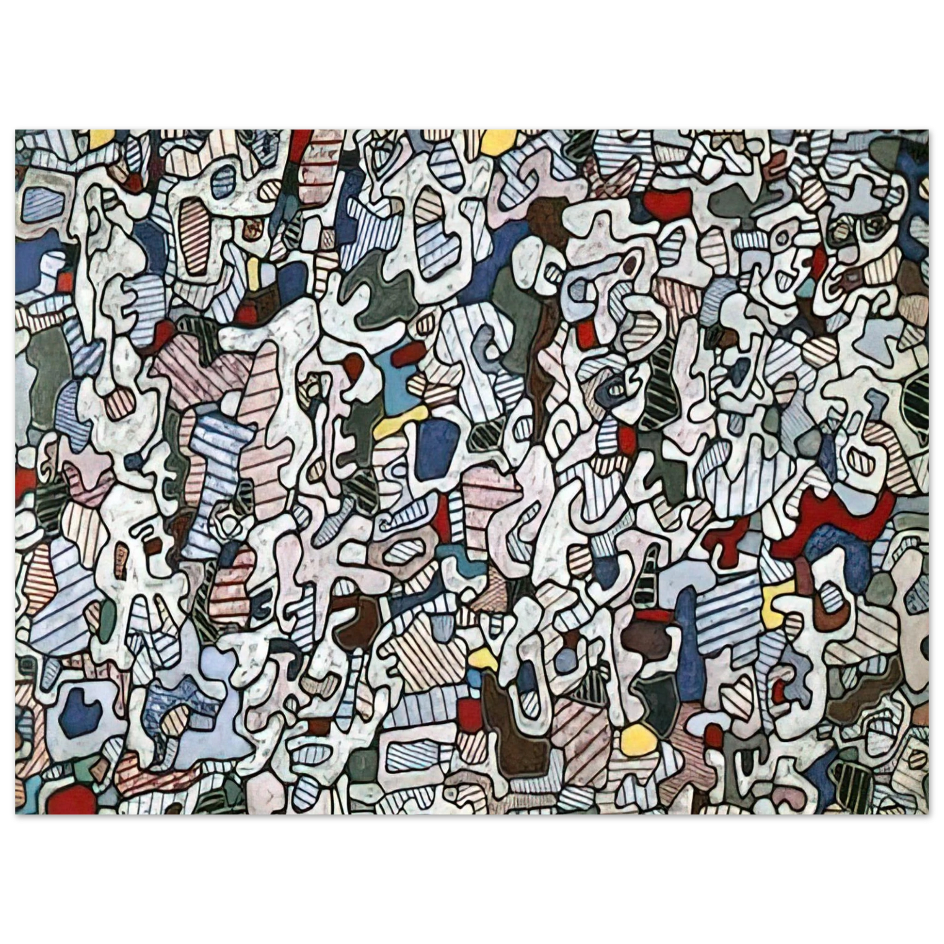 Jean Dubuffet - L HOURLOUPE 1966 Fine Art Poster - Default Title
