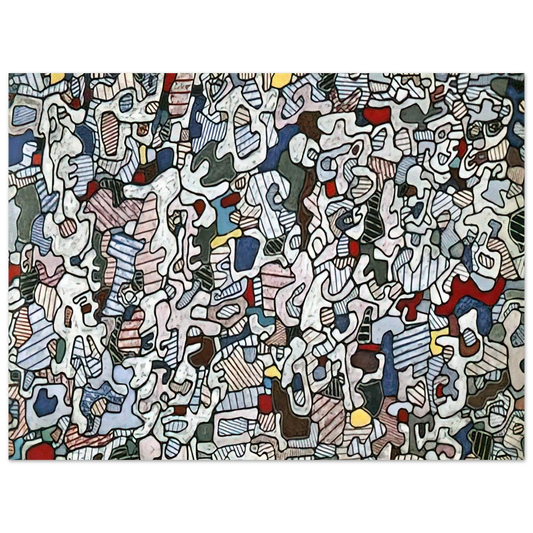 Jean Dubuffet - L HOURLOUPE 1966 Fine Art Poster - Default Title