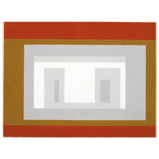 Josef Albers - VARIANT ADOBE SETTLED 1954 Fine Art Poster - Default Title