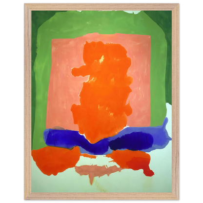 Helen Frankenthaler - Small s Paradise - 1964 Wall art - 30x45 cm / 12x18 Inches - Premium Wooden Framed Poster With Fine Art Paper - Wood frame