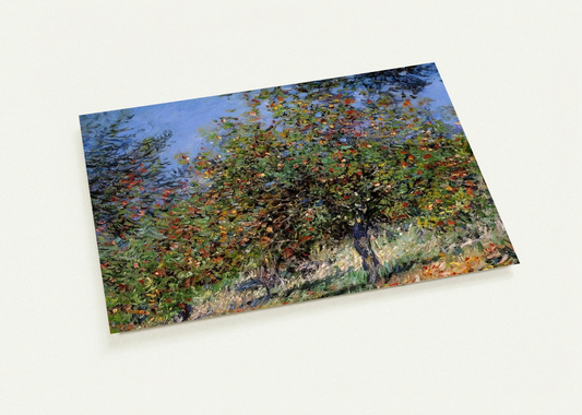 Apple Trees on the Chantemesle Hill By claude monet Pack of 10 Post Cards | claude monet Post Cards | A6 (10.5 x 14.8 cm) - 4.1 x 5.8 inches